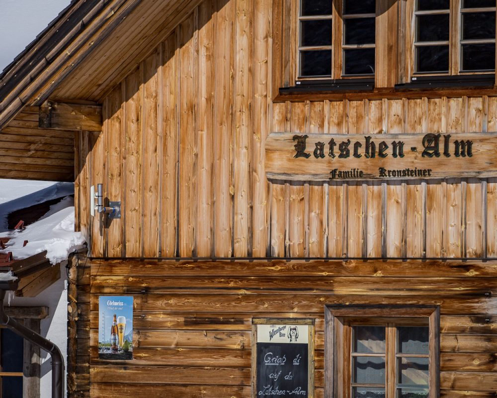 Latschen-Alm Eingang